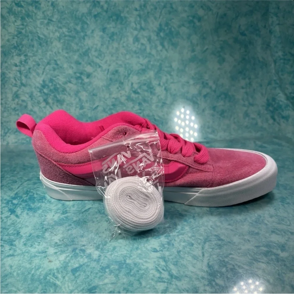 Vans Knu Skool Men’s Hot Pink Low Top Chunky Suede Skate Shoes Size 10.5